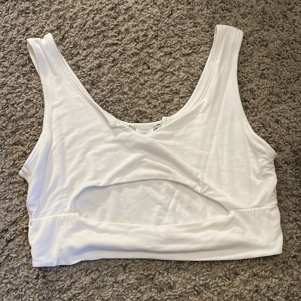 White crop top